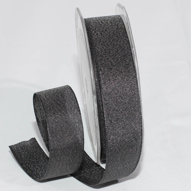 The Ribbon People Black Solid Woven Edge Craft Ribbon 1″ x 108 Yards