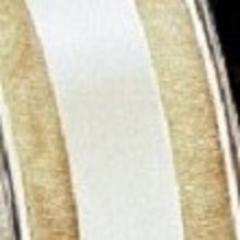 The Ribbon People Champagne and White Margaritte Craft Ribbon 1.5″ x 30 Yards