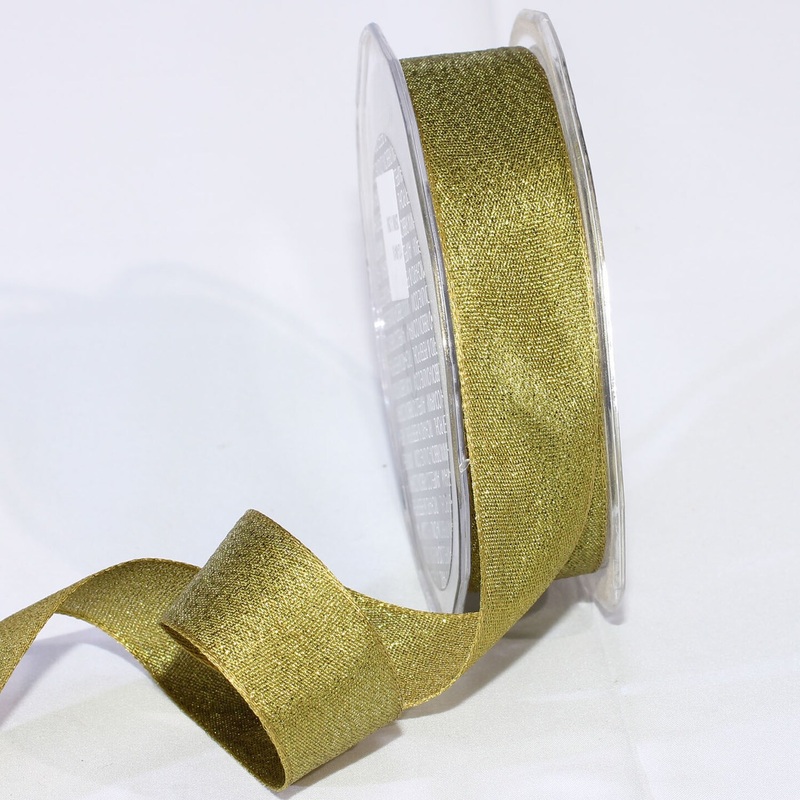 The Ribbon People Set of 4 Sparkly Green Taffeta Woven Edge Craft Ribbon 1″ x 108 Yards