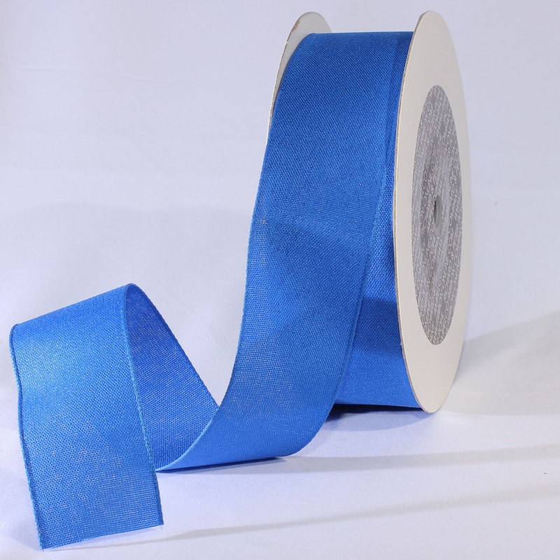 The Ribbon People Admiral Blue Solid Taffeta Wired Craft Ribbon 1.5″ x 100 Yards