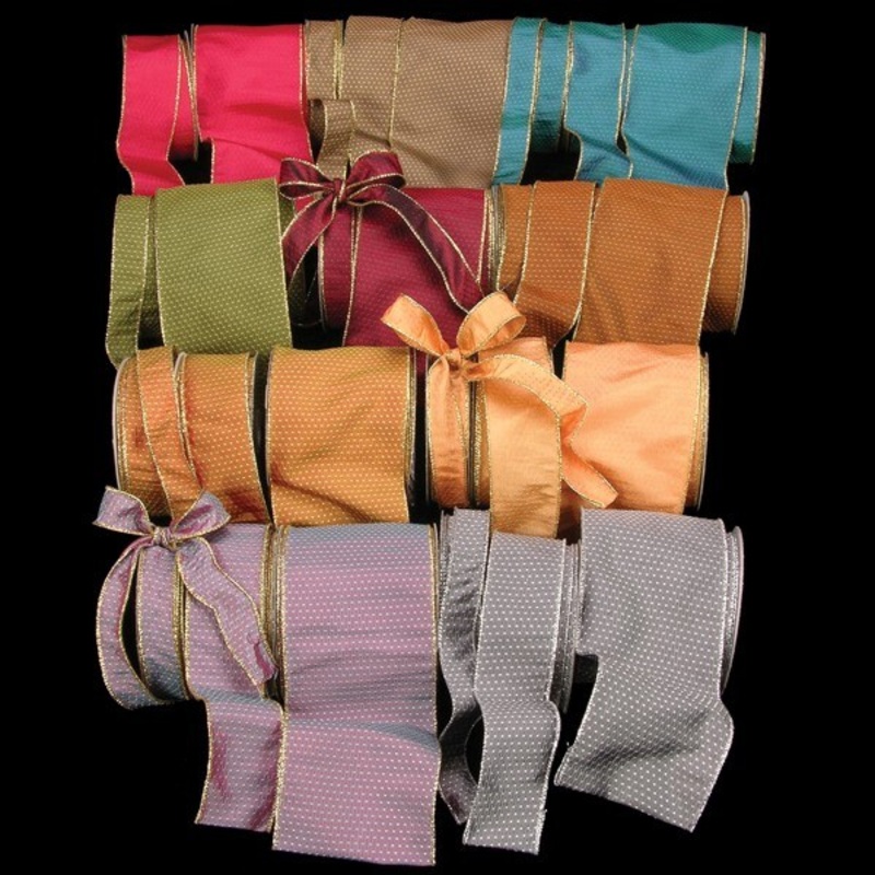 The Ribbon People Brown Mini Diamonds Taffeta Wired Craft Ribbon 4″ x 20 Yards