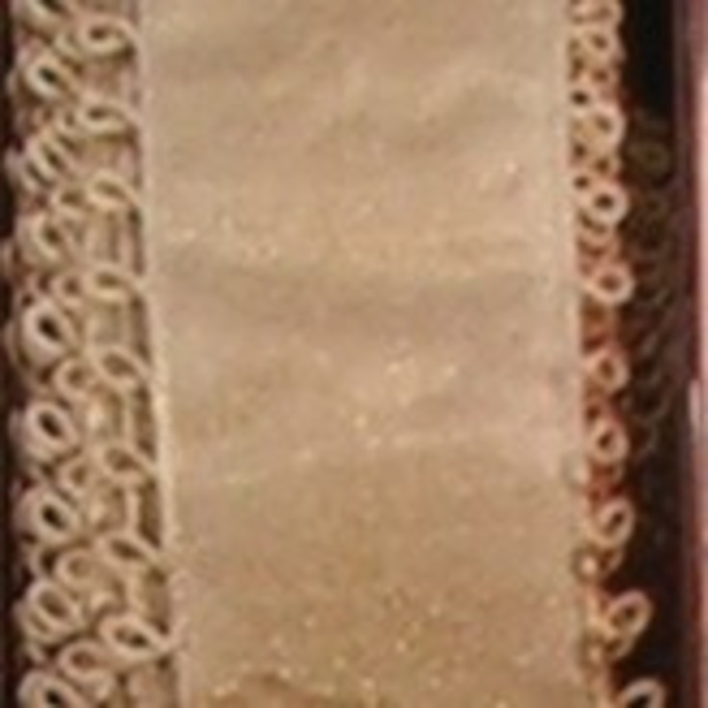 The Ribbon People Brown Pico Loop Edged Wired Craft Ribbon 1.5″ x 27 Yards