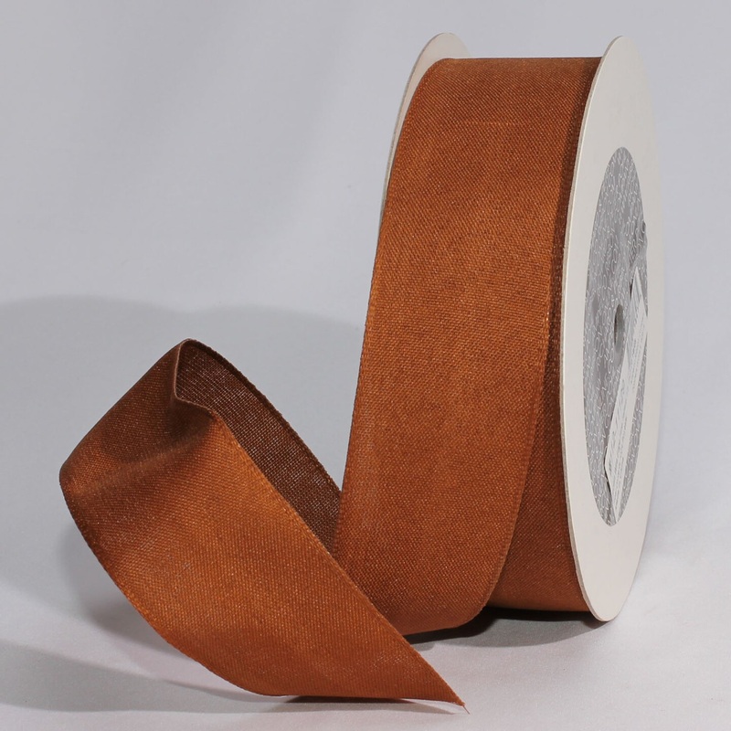 The Ribbon People Brown Solid Taffeta Wired Craft Ribbon 1.5″ x 100 Yards