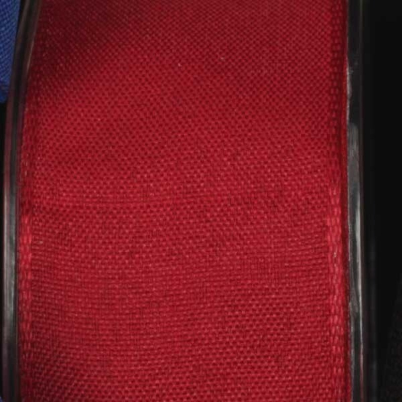 The Ribbon People Burgundy Red Solid Taffeta Wired Craft Ribbon 1.5″ x 100 Yards