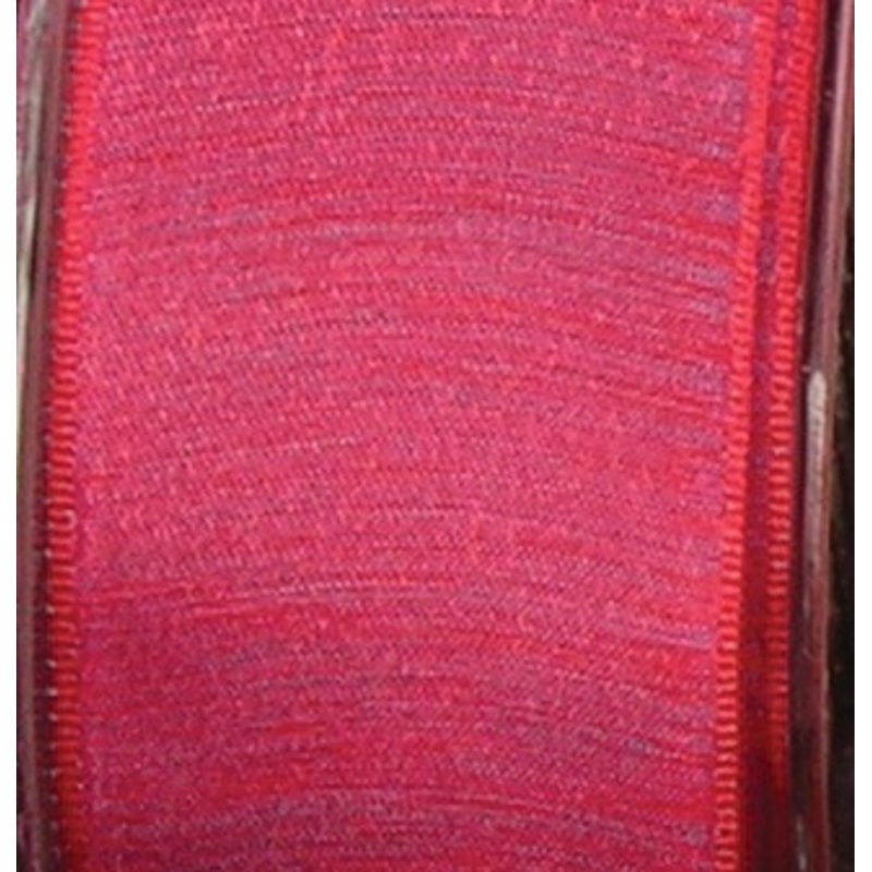 The Ribbon People Burgundy Red Solid Taffeta Wired Craft Ribbon 1.5″ x 54 Yards
