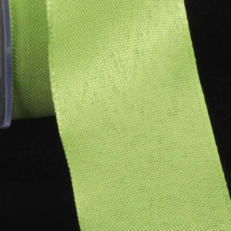 The Ribbon People Chartreuse Green Solid Taffeta Wired Craft Ribbon 1.5″ x 100 Yards