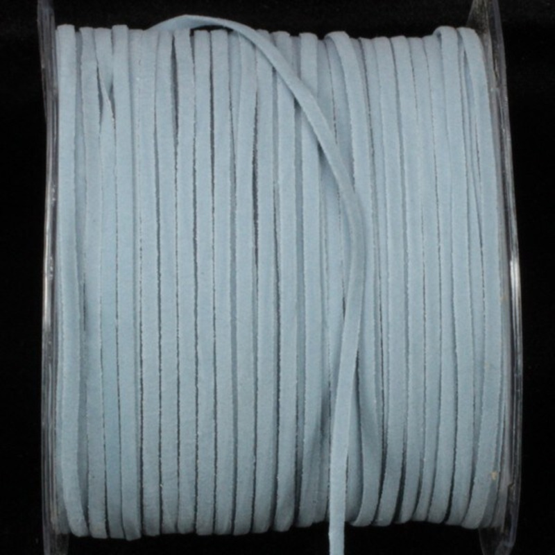 The Ribbon People Wedgewood Blue Faux Leather Ribbon Cord 0.25″ x 440 Yards