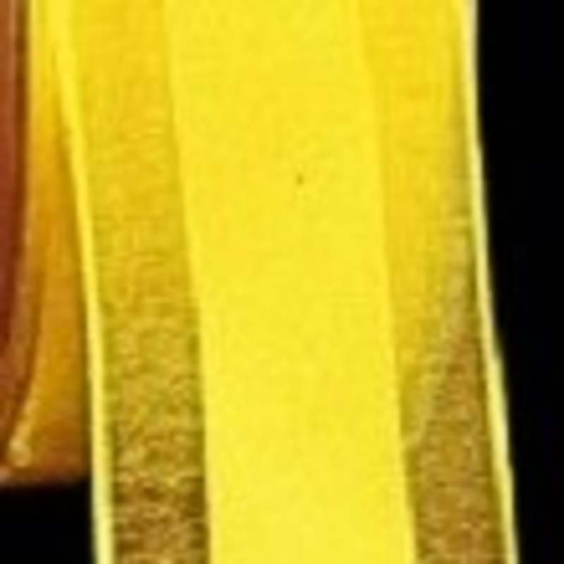 The Ribbon People Yellow Striped Organdy Margaritte Craft Ribbon 1″ x 60 Yards