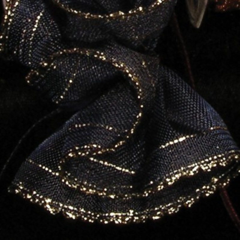 The Ribbon People Blue and Gold Woven Edge Pull Bow Craft Ribbon 1.5″ x 30 Yards