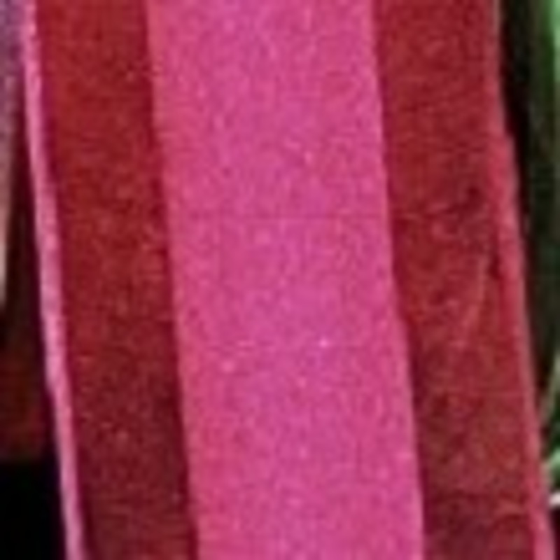 The Ribbon People Bordeaux Red and Pink Striped Organdy Margaritte Craft Ribbon 1″ x 60 Yards