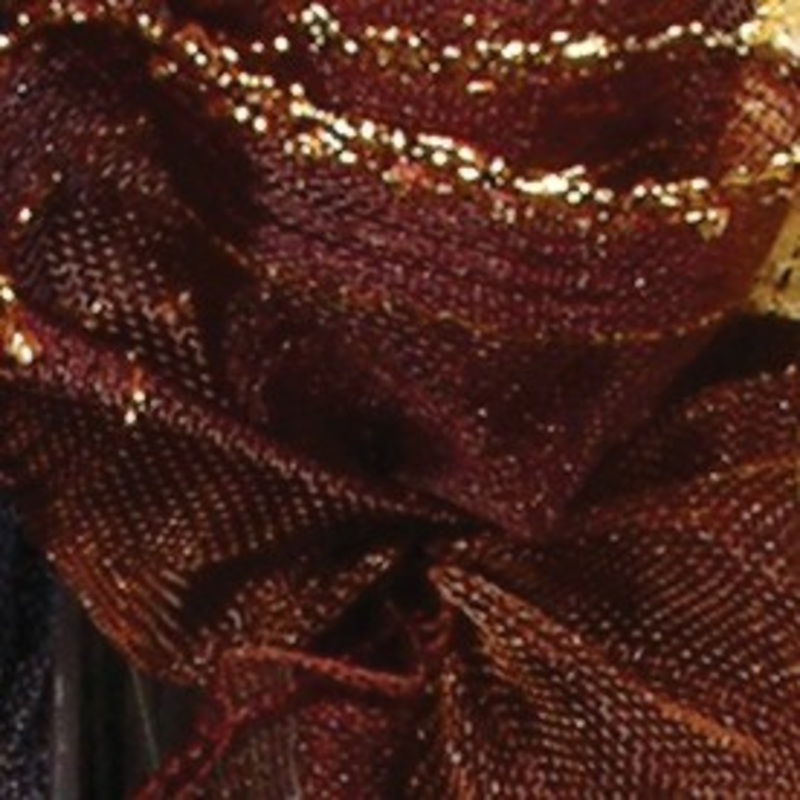 The Ribbon People Brown and Gold Woven Edge Pull Bow Craft Ribbon 1.5″ x 30 Yards