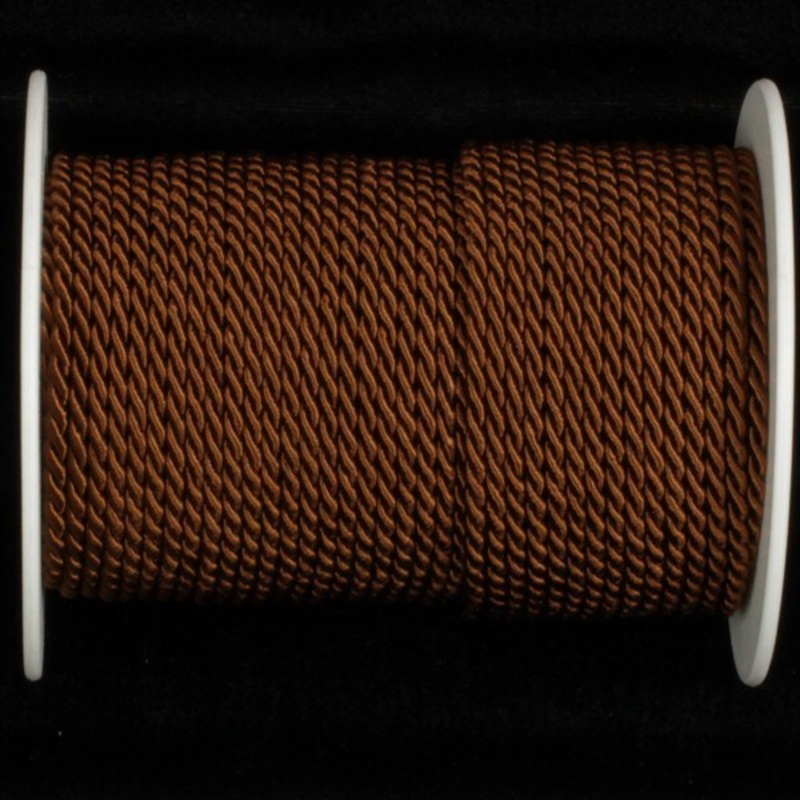 The Ribbon People Chocolate Brown Braided Cording Craft Ribbon 0.2″ x 55 Yards
