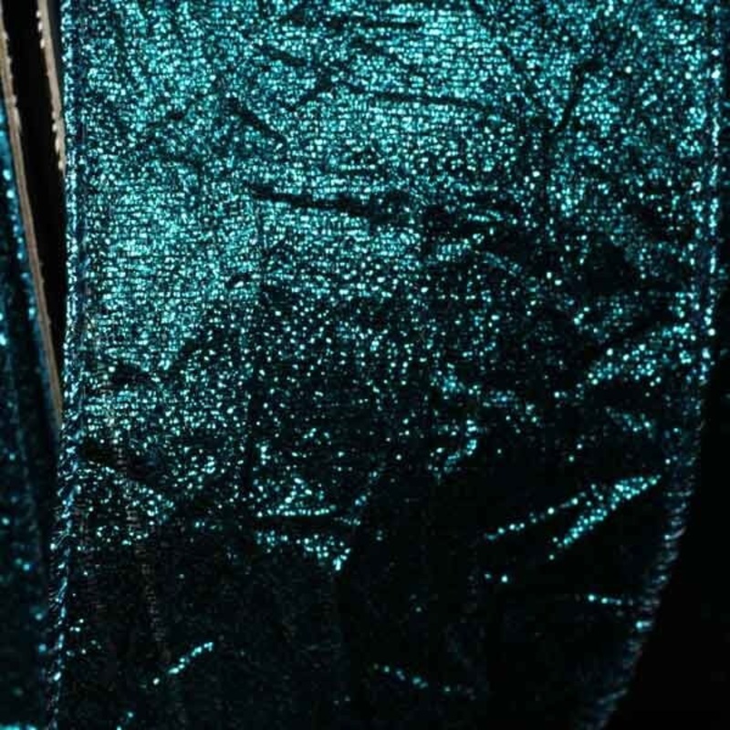 The Ribbon People Turquoise Blue Crush Wired Edge Craft Ribbon 2.5″ x 20 Yards