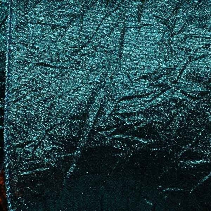 The Ribbon People Turquoise Blue Crush Wired Edge Craft Ribbon 4″ x 20 Yards