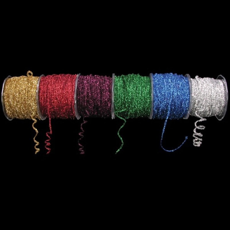 The Ribbon People Burgundy Fuzzy Wired Craft Cord 0.125″ x 110 Yards