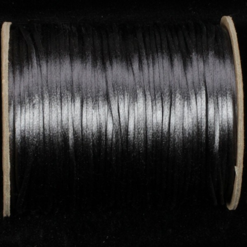 The Ribbon People Charcoal Gray Solid Satin Cording Craft Ribbon 0.25″ x 144 Yards