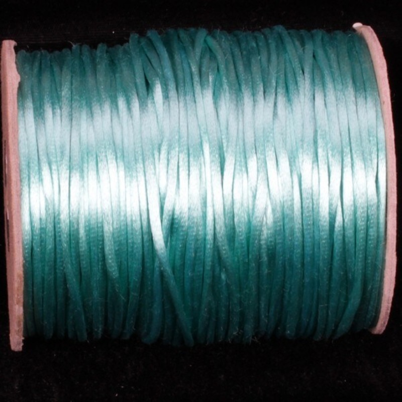 The Ribbon People Turquoise Blue Solid Satin Cording Craft Ribbon 0.25″ x 144 Yards