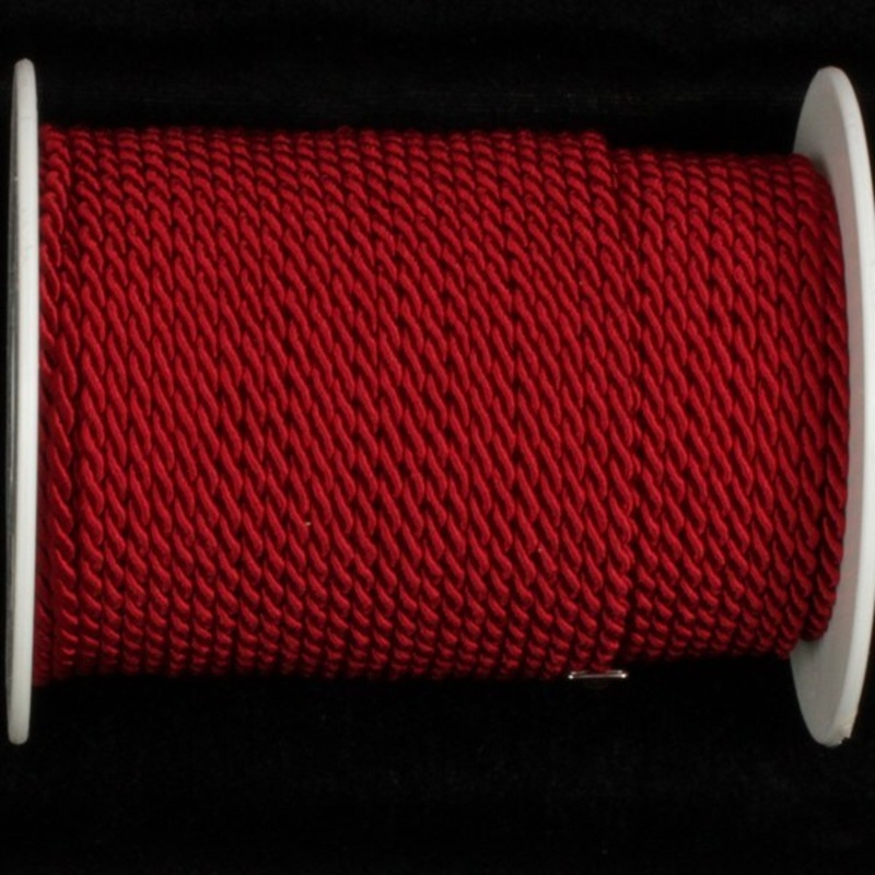 The Ribbon People Wine Red Braided Cording Craft Ribbon 0.2″ x 55 Yards