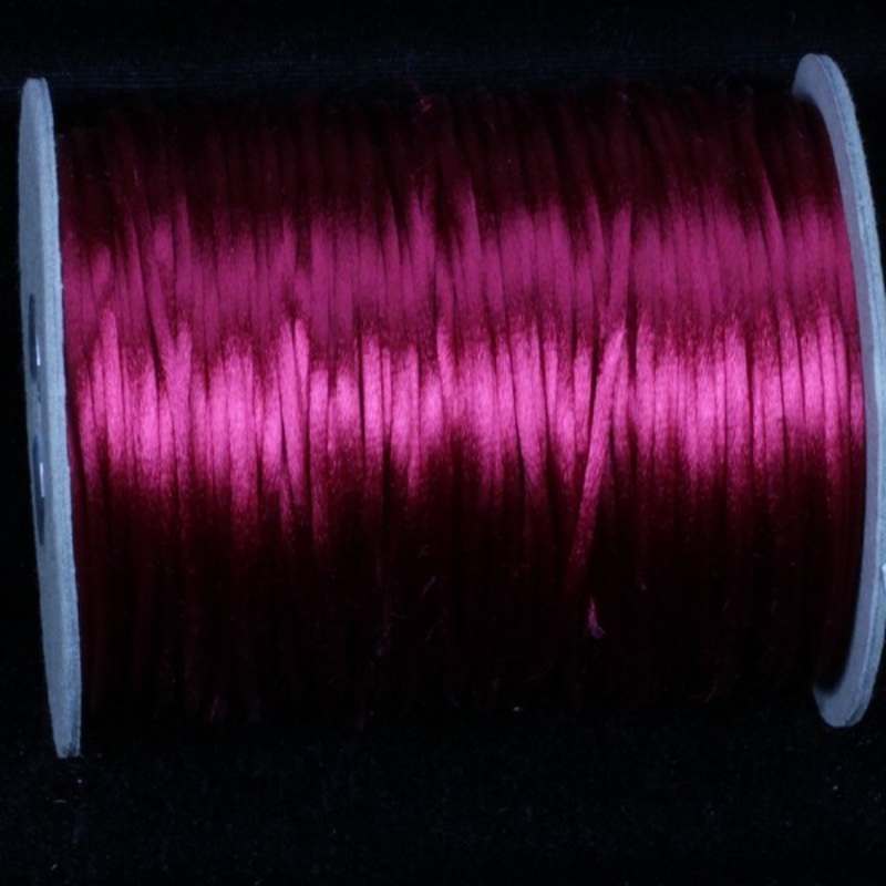 The Ribbon People Wine Red Solid Satin Cording Craft Ribbon 0.25″ x 144 Yards