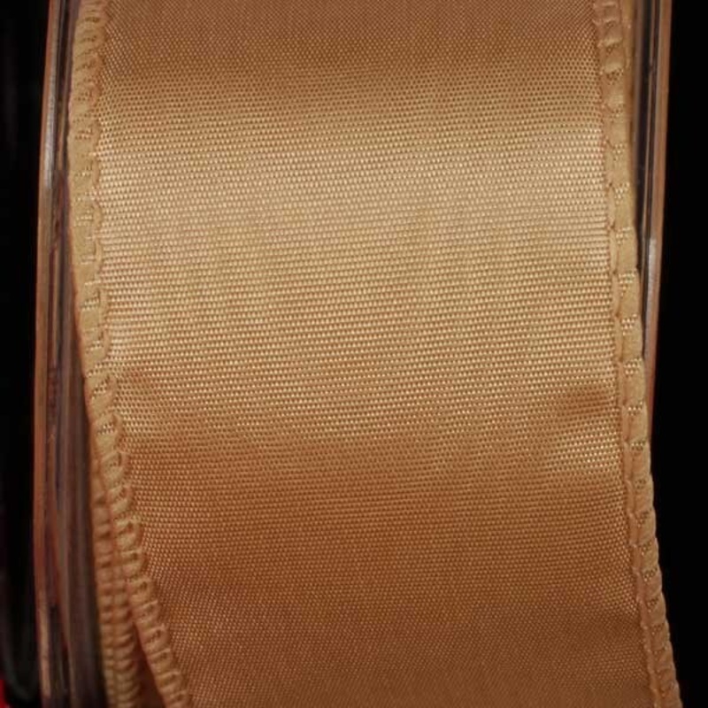 The Ribbon People Brown Solid Moire Wired Craft Ribbon 1.5″ x 80 Yards