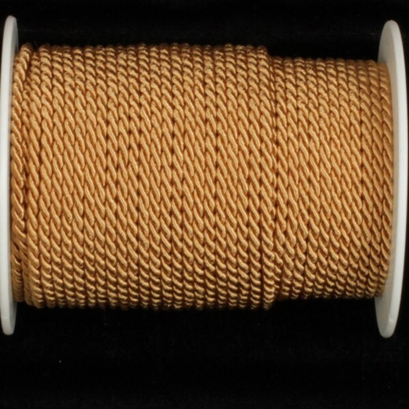 The Ribbon People Dijon Brown Braided Cording Craft Ribbon 0.2″ x 55 Yards
