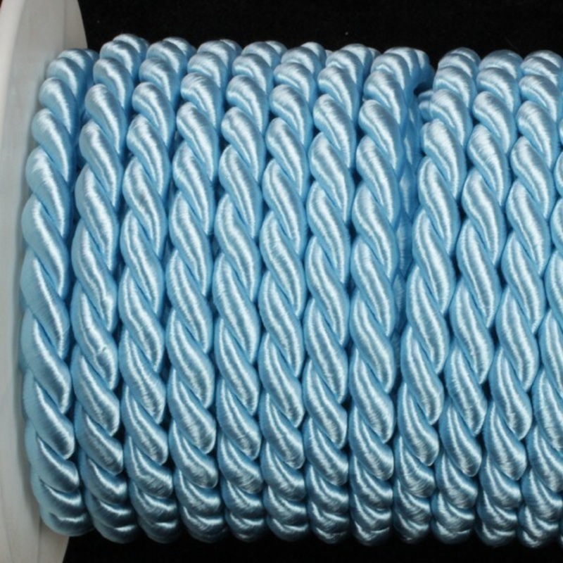 The Ribbon People Sky Blue Braided Cording Wired Craft Ribbon 0.25″ x 17 Yards
