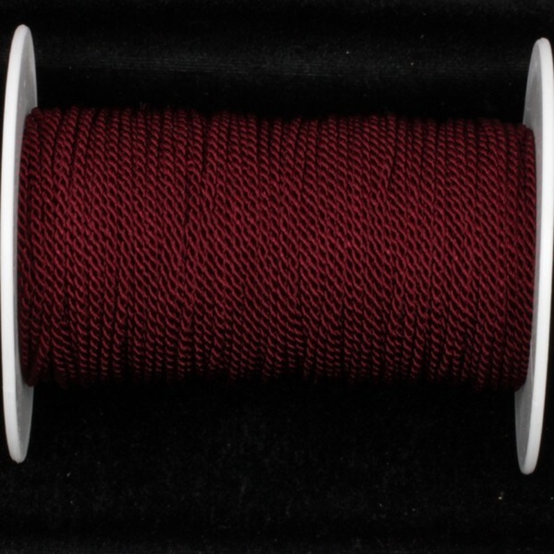 The Ribbon People Wine Red Braided Cording Craft Ribbon 0.1″ x 220 Yards