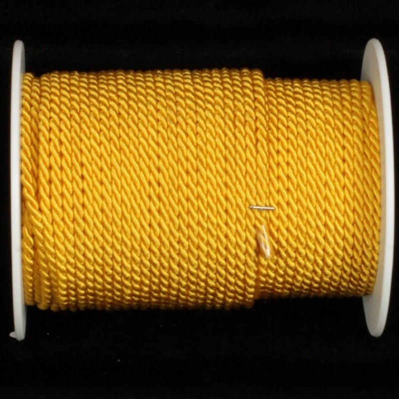 The Ribbon People Yellow Braided Cording Craft Ribbon 0.2″ x 55 Yards