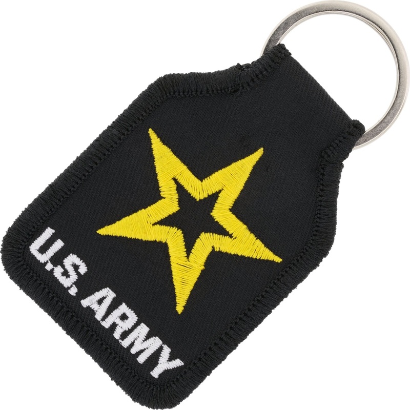 U.S. Army Star Logo Soldier For Life Keychain 2 3/4″