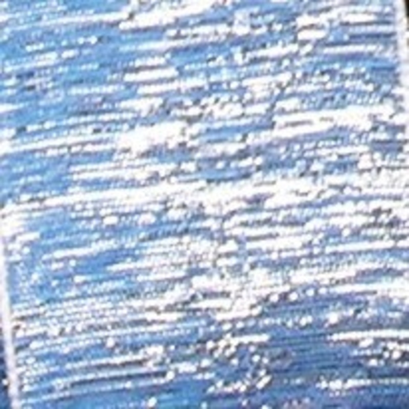 The Ribbon People Cerulean Blue Glitter Wired Craft Ribbon 1.5″ x 54 Yards