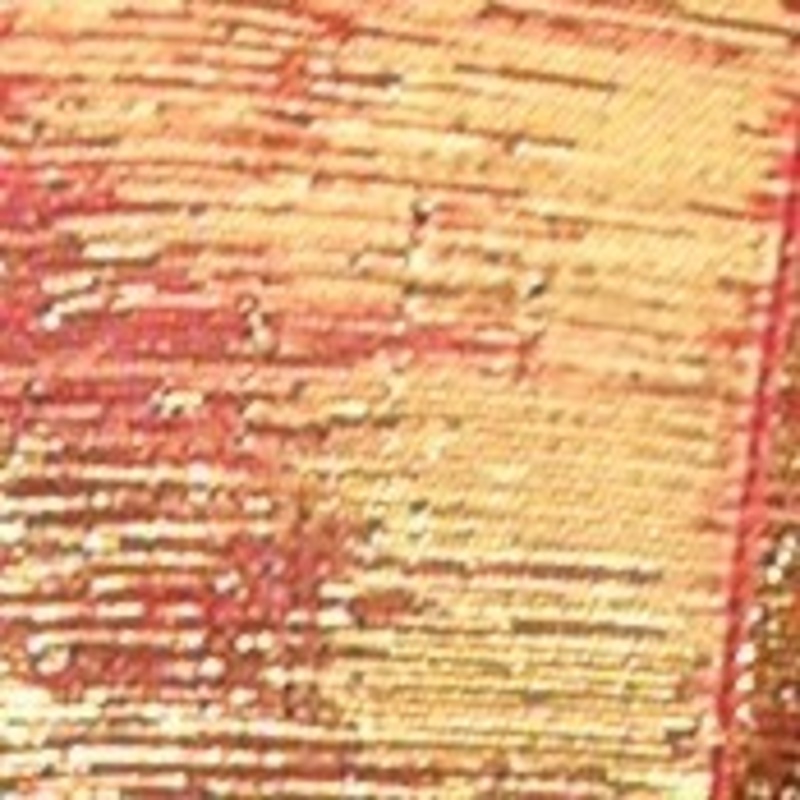The Ribbon People Copper Orange Glitter Wired Craft Ribbon 0.75″ x 108 Yards