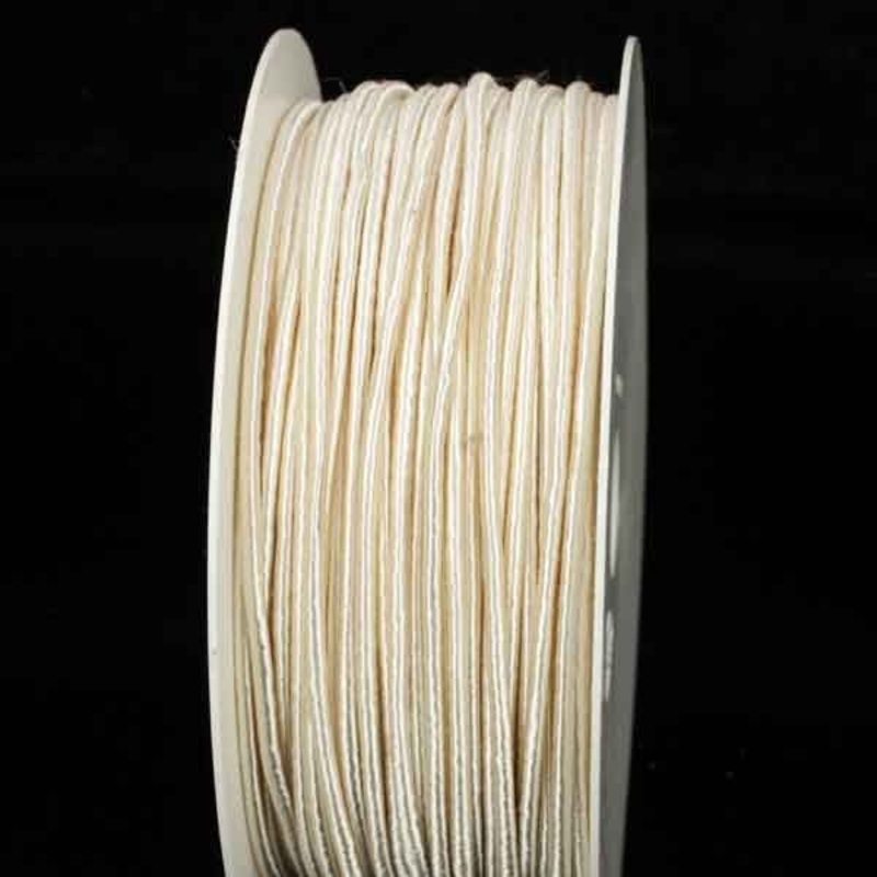 The Ribbon People Cream White Solid Wired Craft Ribbon 0.25″ x 55 Yards