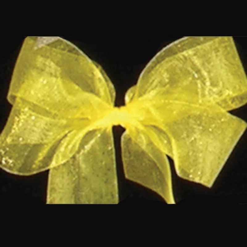 The Ribbon People Yellow Solid Organdy Craft Ribbon 4″ x 55 Yards