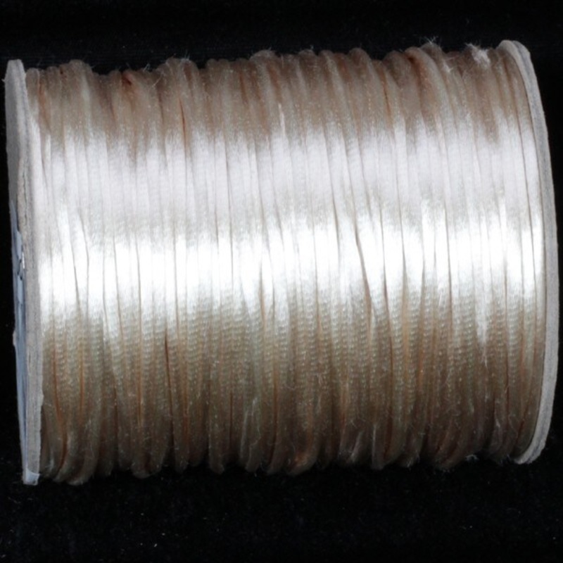 The Ribbon People Beige Solid Satin Cording Craft Ribbon 0.25″ x 144 Yards