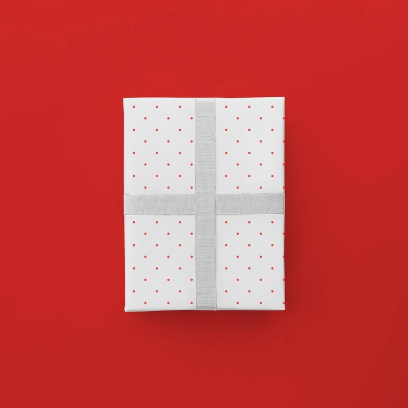 Vintage Red Dot Gift Wrap