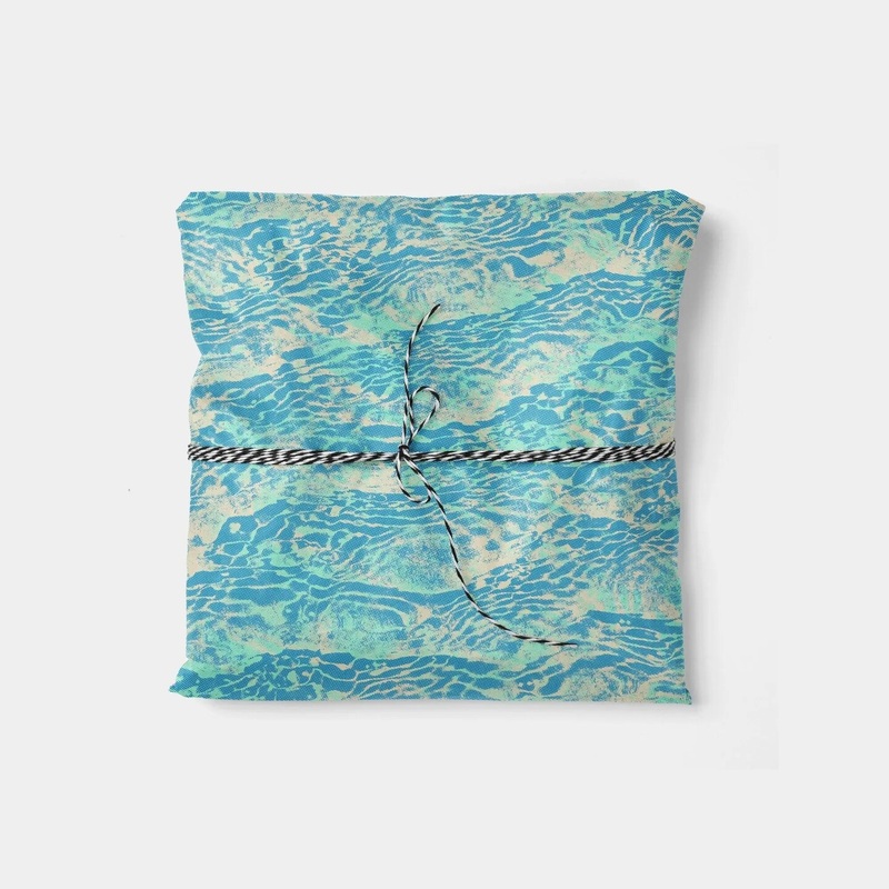 Water Texture Halftone Gift Wrap