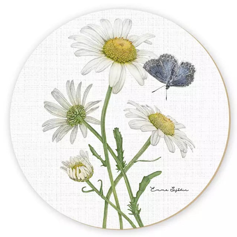 Emma Sjodin Heatmat Daisies/Blue Butterfly