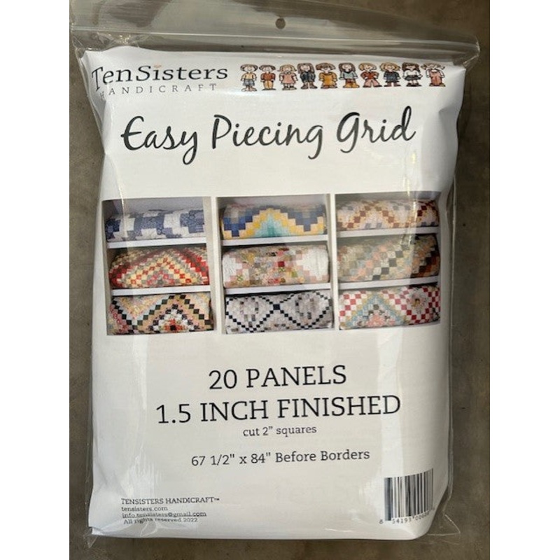 Tensisters Easypiecing Grids {used in our Tilda Embroidery Quilts}