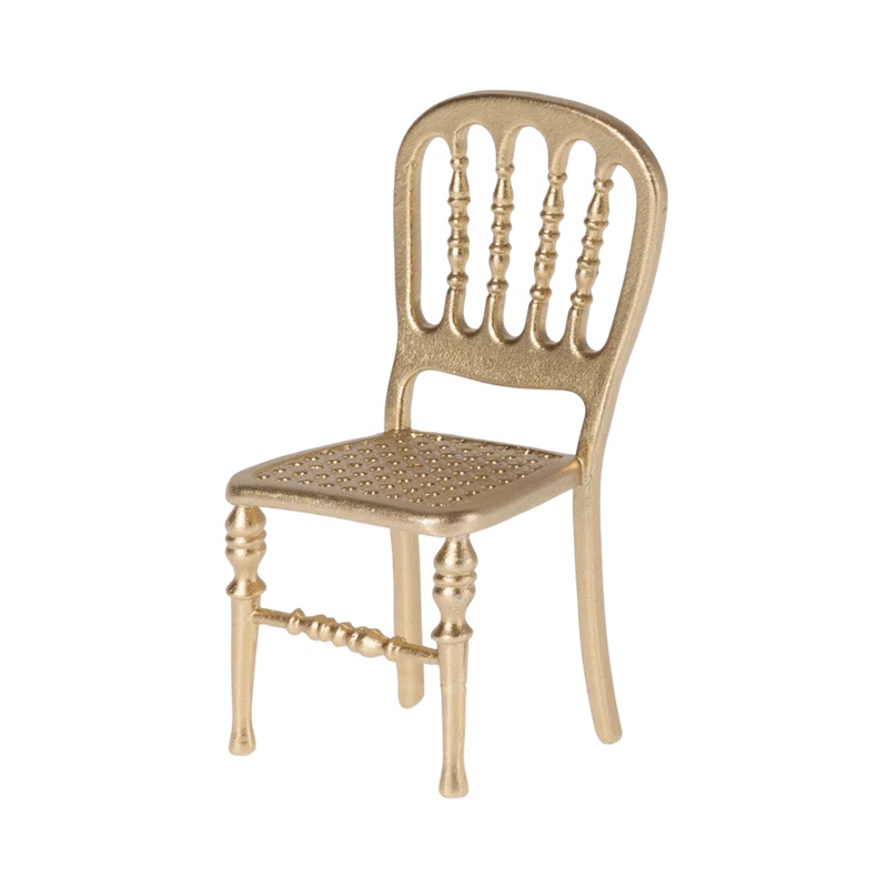 Maileg Chair, Mouse-Gold