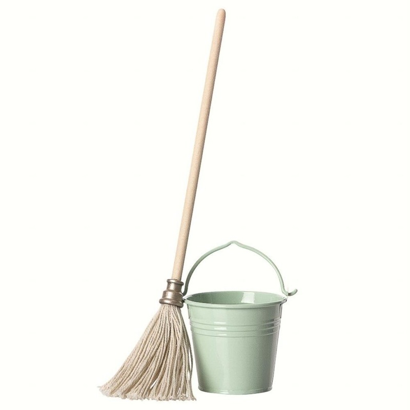 Maileg Miniature Bucket and Mop