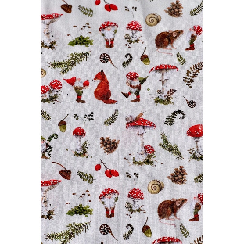 Dollbelge Fabric Magic Mushrooms