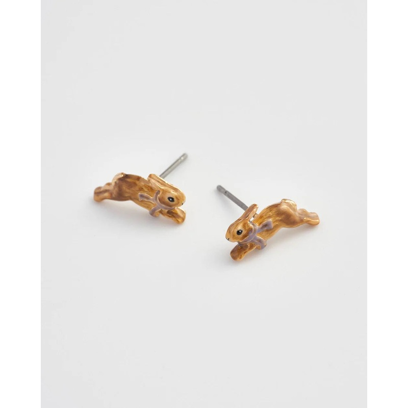 Fable England Cosy Bunny Stud Earrings