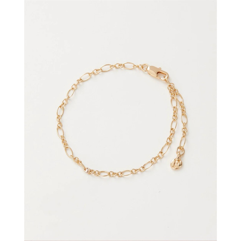 Fable England Oval Figaro Chain Bracelet