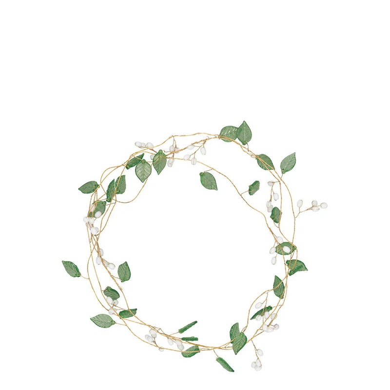 GreenGate Garland Leaves Green
