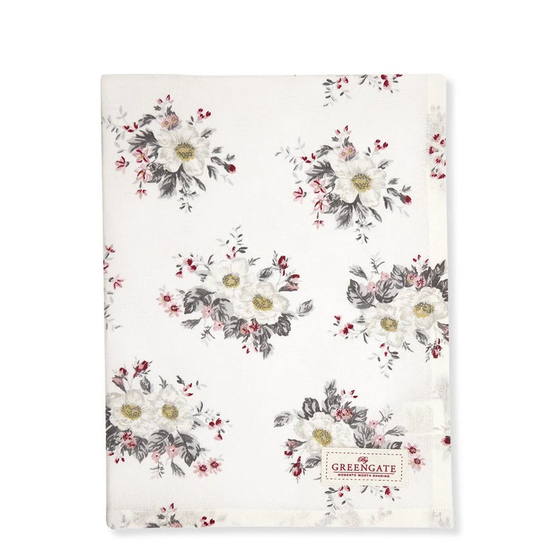 GreenGate Tea Towel Abella White
