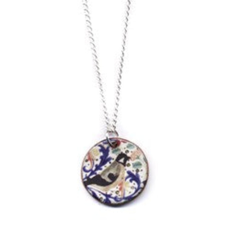 Stockwell Ceramics Pendant {Round Bird}