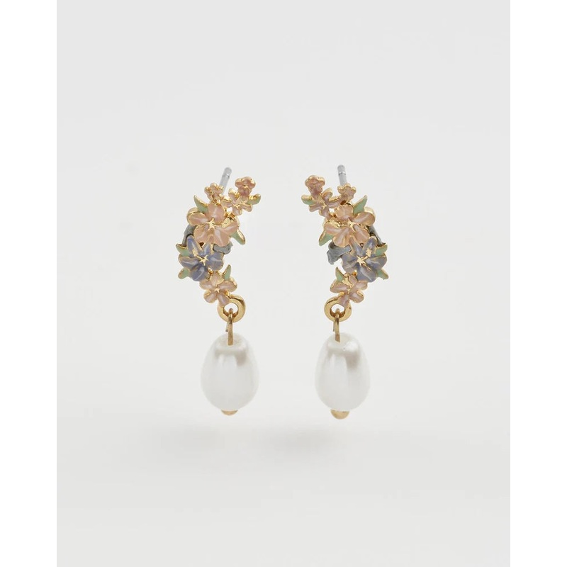 Fable England Hibiscus Earrings