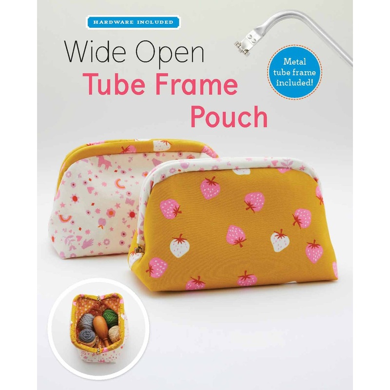 Wide Open Tube Frame Pouch