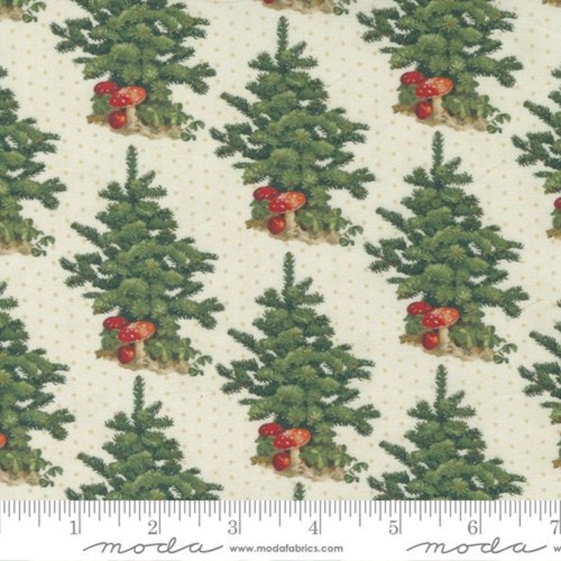 Christmas Faire by Cathe Holden for Moda-Trees in Cream