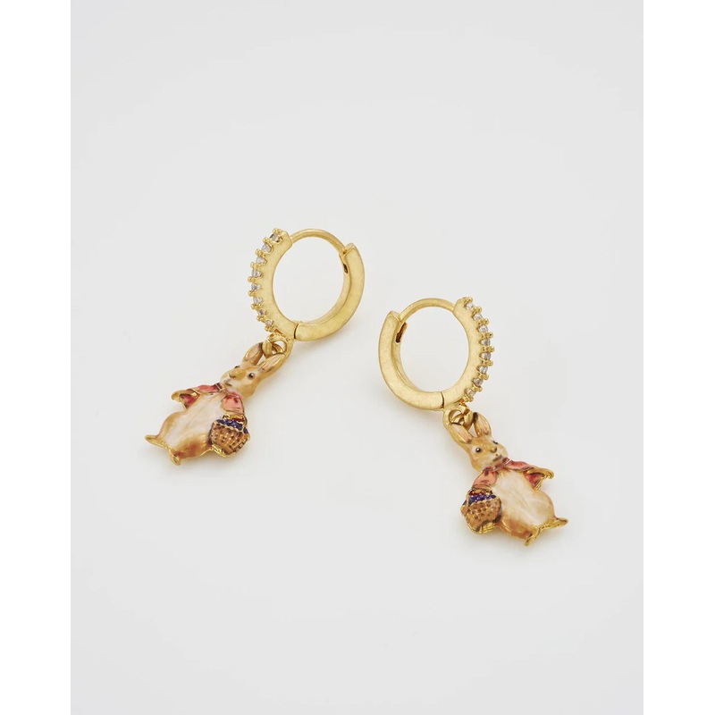 Fable England Peter Rabbit: Cotton-tail Earrings
